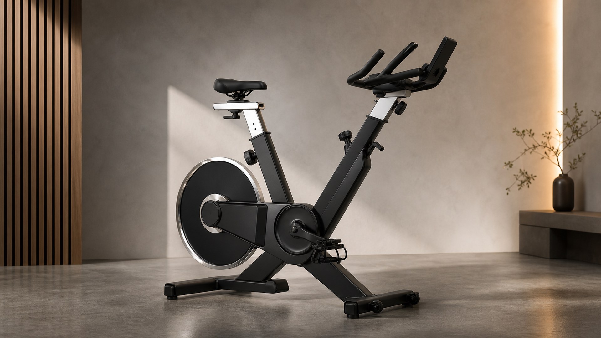Keiser M3i indoor cycle in a premium home studio