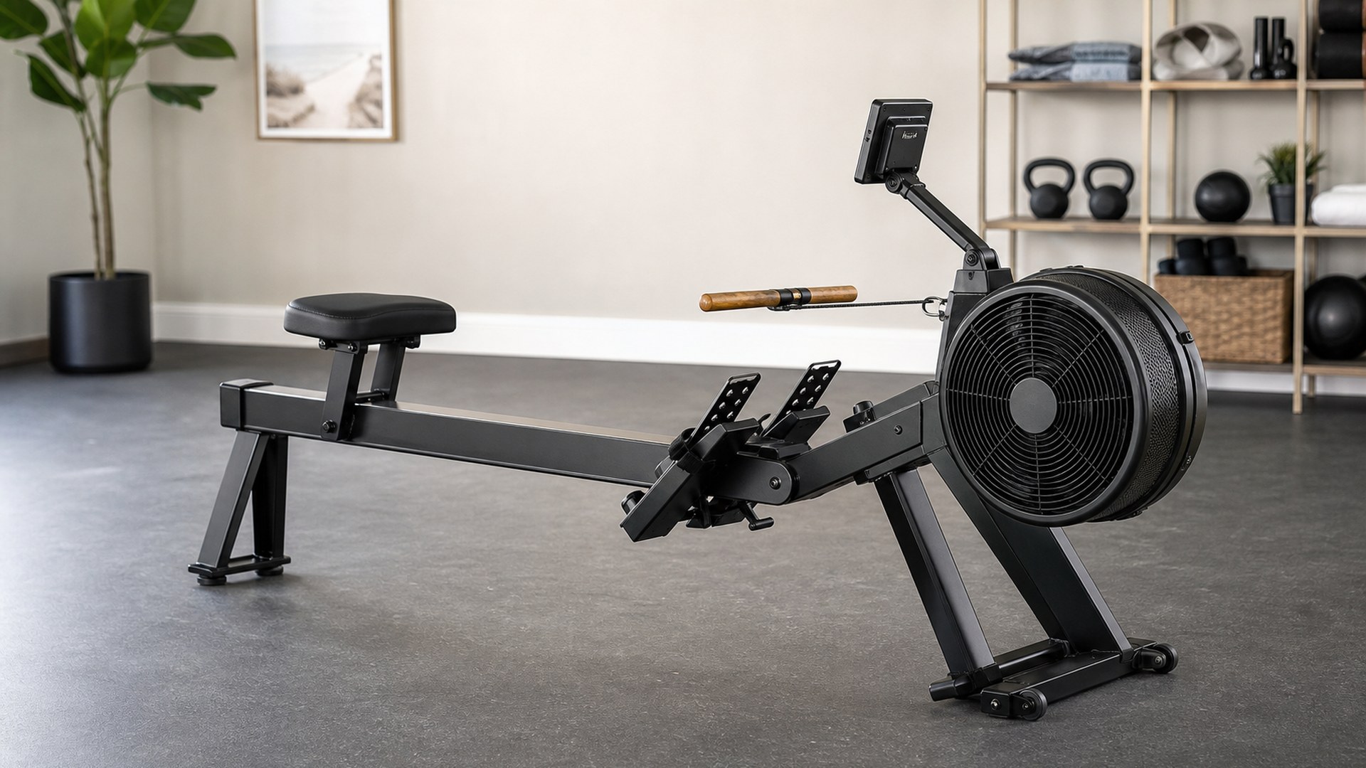 Xebex Air Rower 3.0 Smart Connect in a home gym