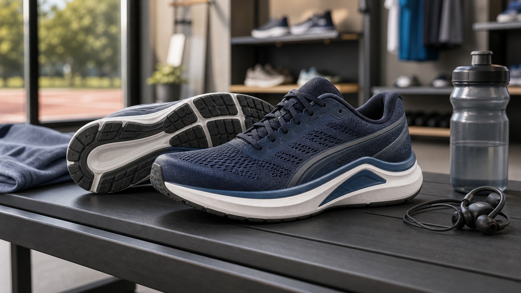 Stability running shoes offering support for overpronation