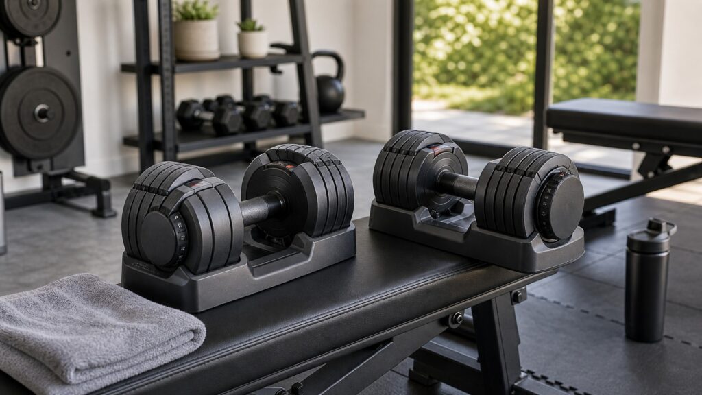Adjustable Dumbbells hero image for Review Streets