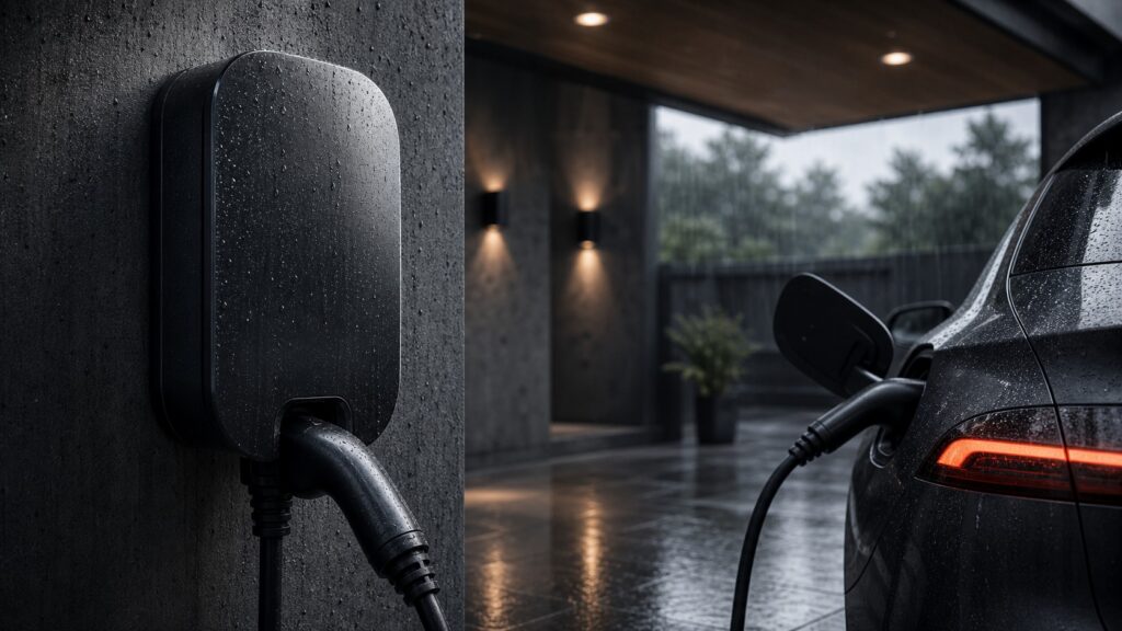 Weatherproof EV Chargers hero image for Review Streets