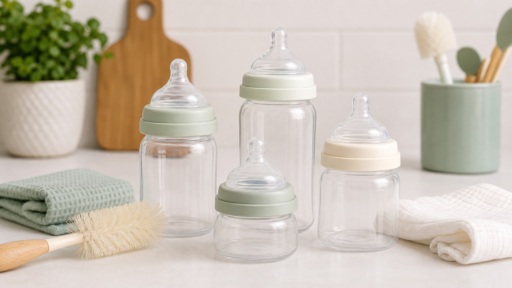 Wide-Neck Baby Bottles