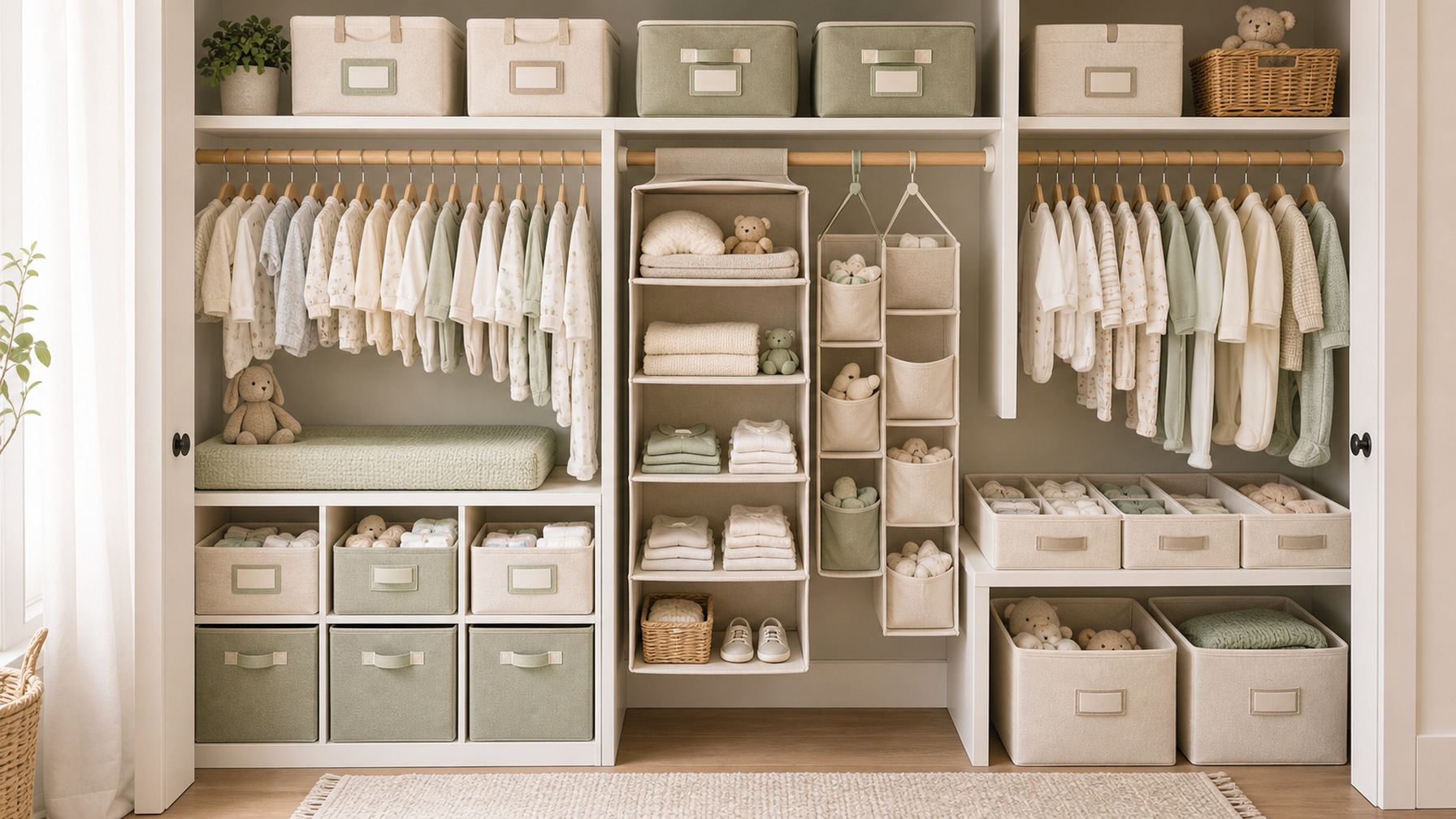 Closet Nursery Organizers
