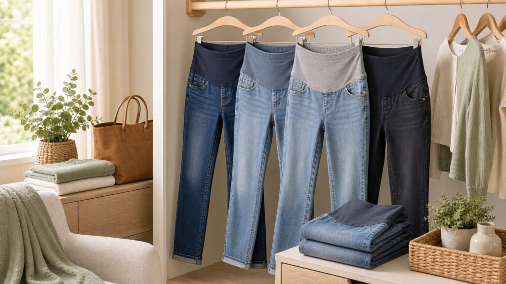 Maternity Jeans hero image for Review Streets