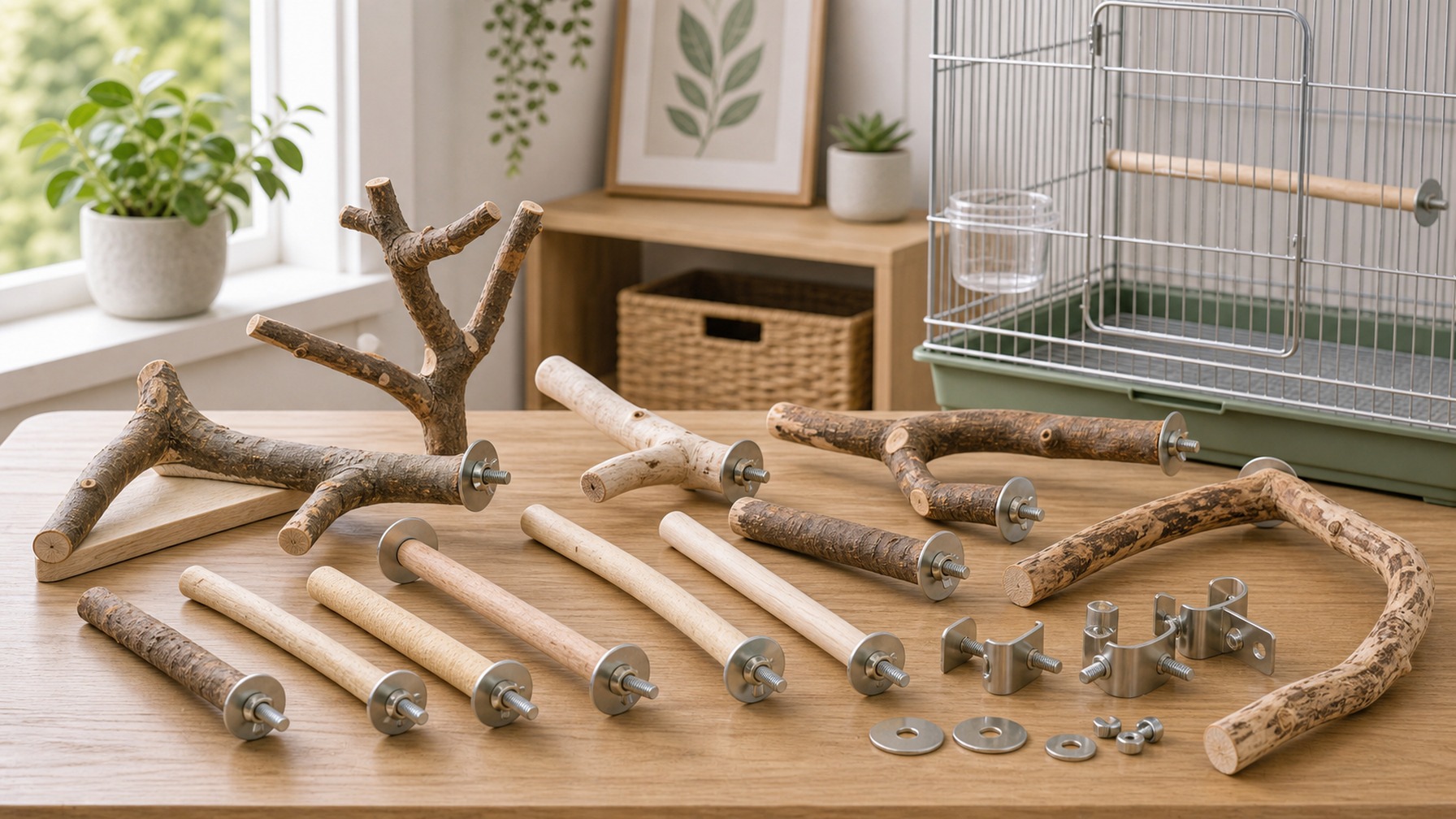 Wood Bird Perches