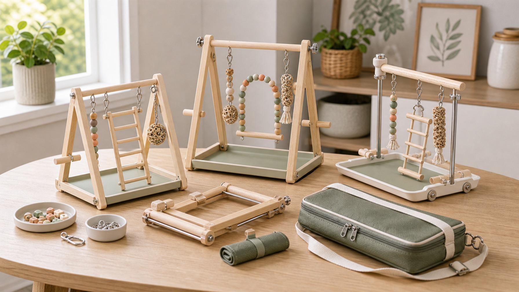 Portable Bird Gyms