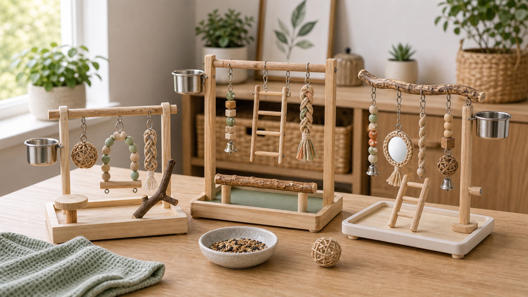 Tabletop Bird Gyms
