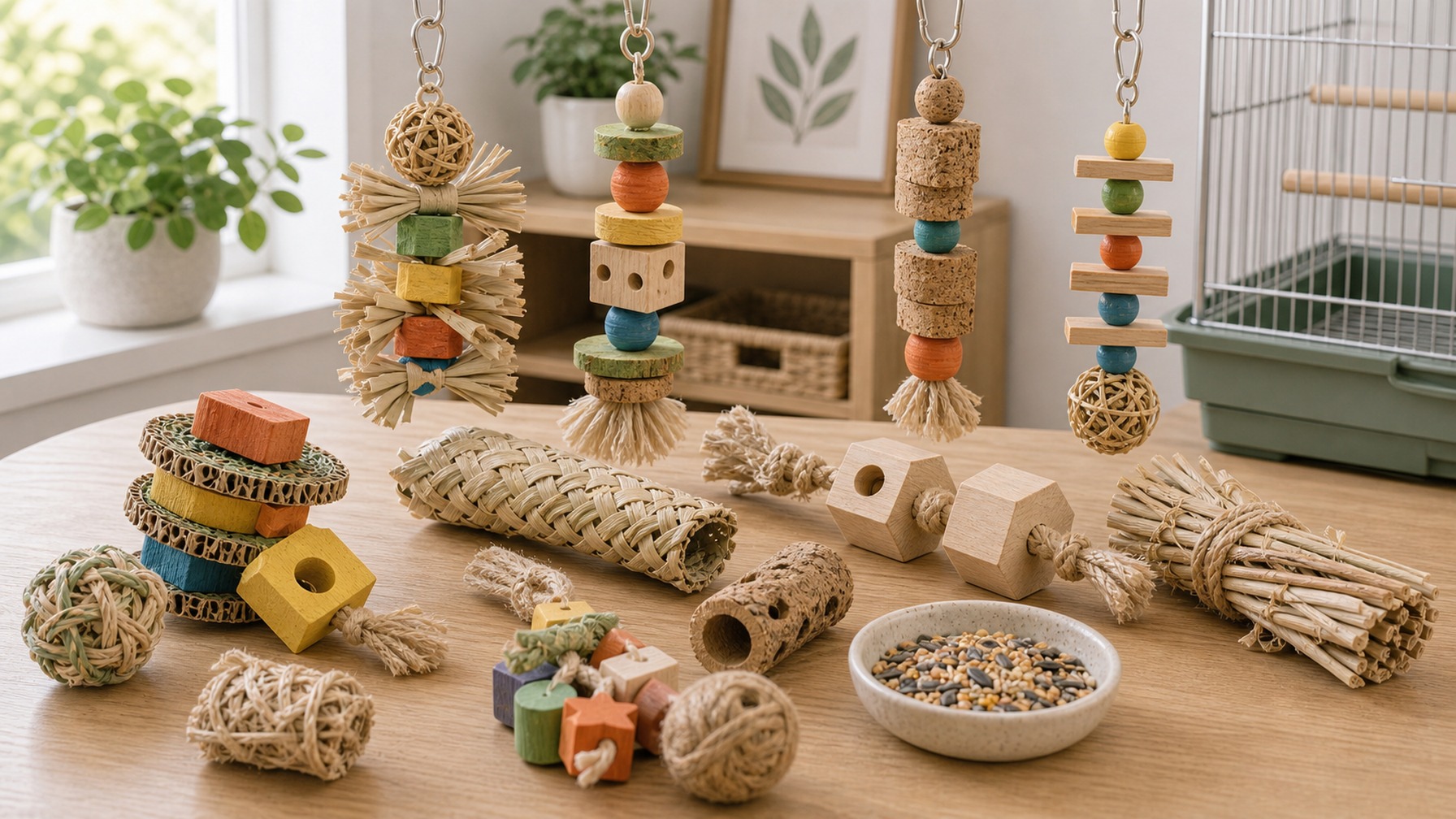 Chewing Bird Toys