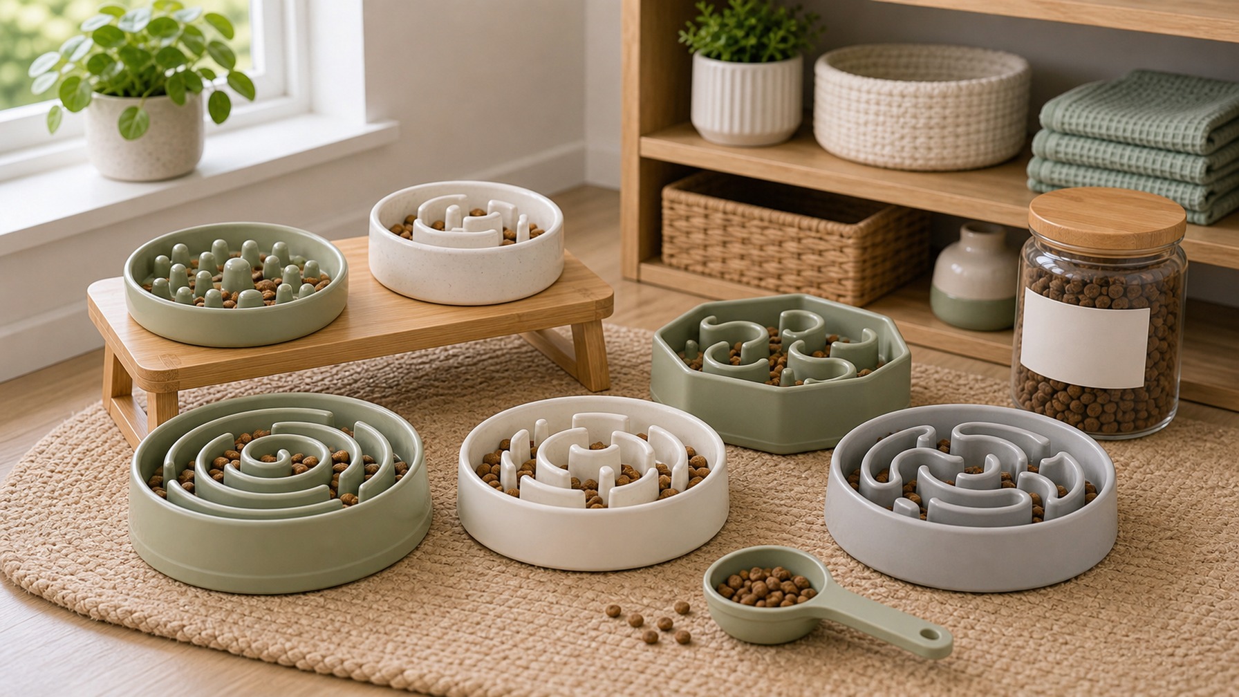 Slow Feeder Cat Bowls