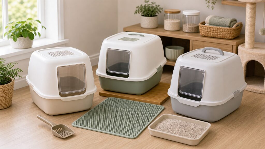 Covered Litter Boxes hero image for Review Streets
