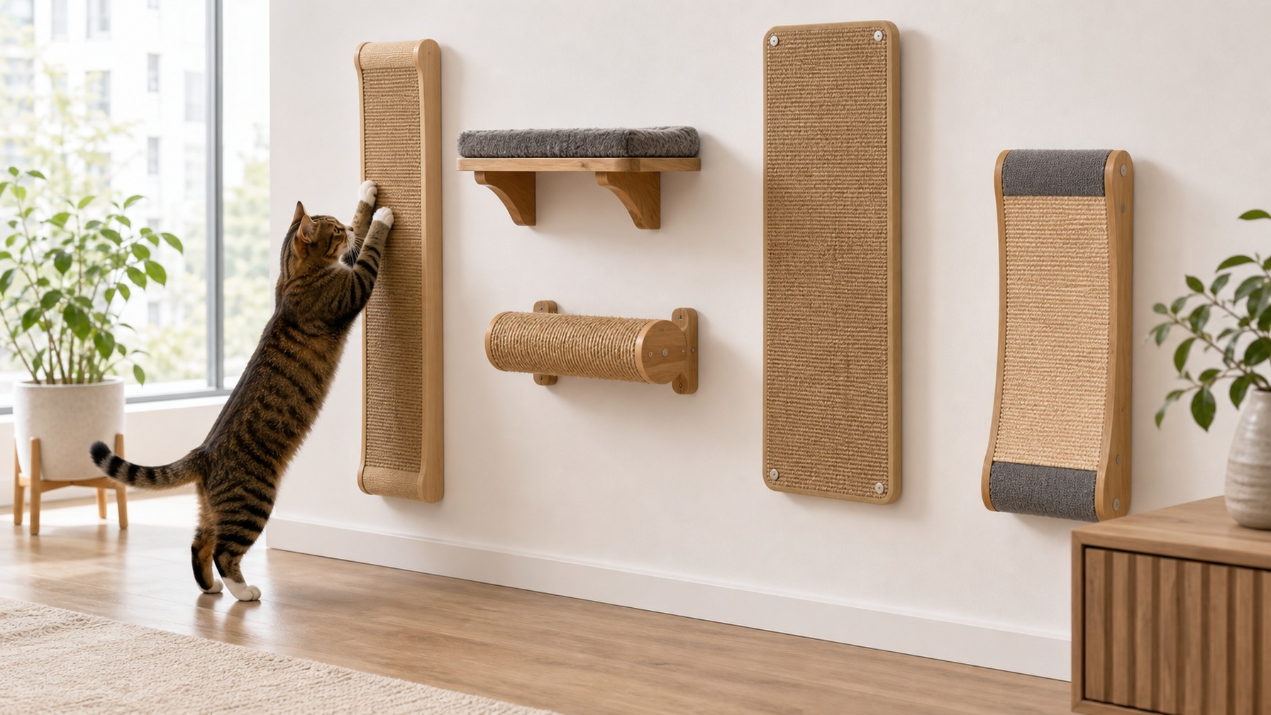 Wall-Mounted Scratchers