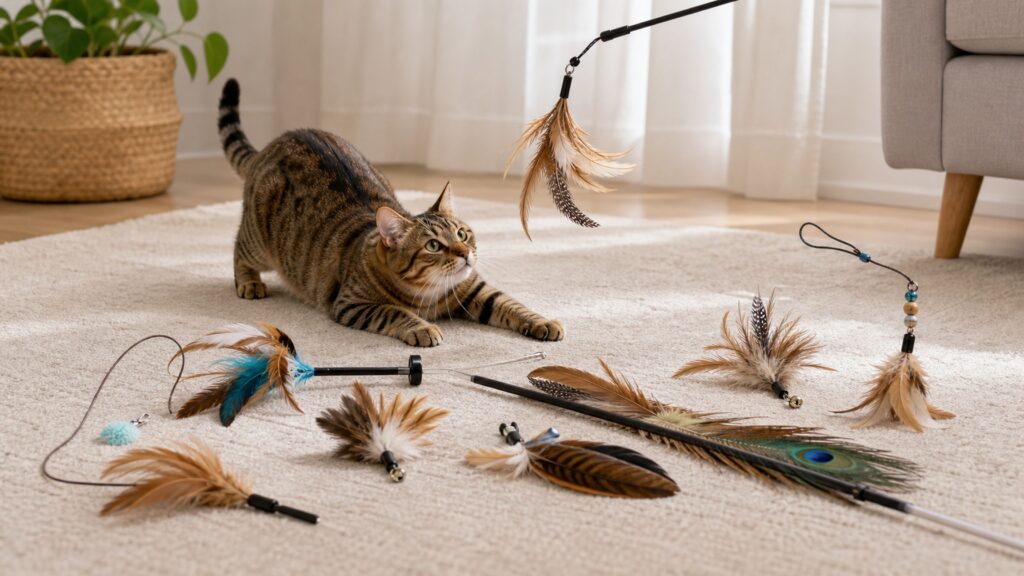 Feather Cat Toys hero image for Review Streets