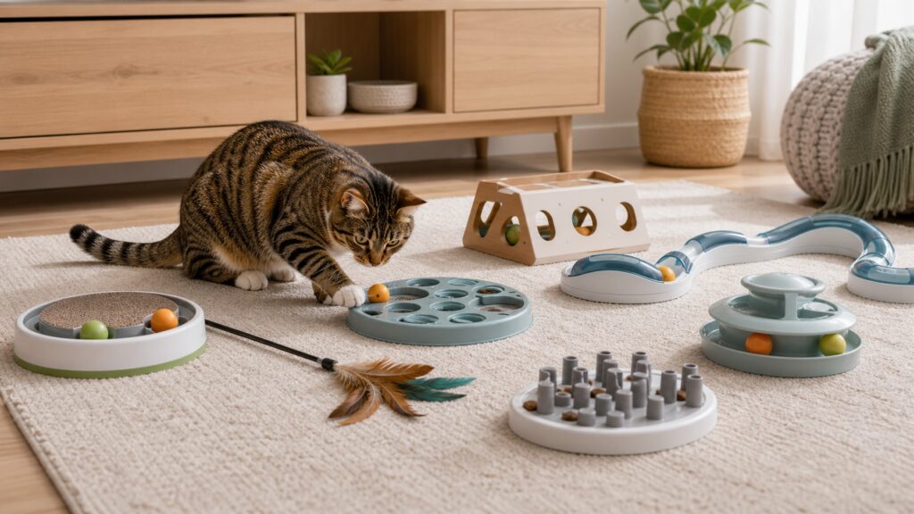 Interactive Cat Toys hero image for Review Streets