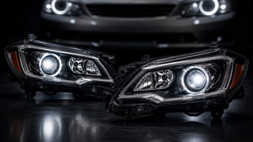 Projector Headlights hero image for Review Streets