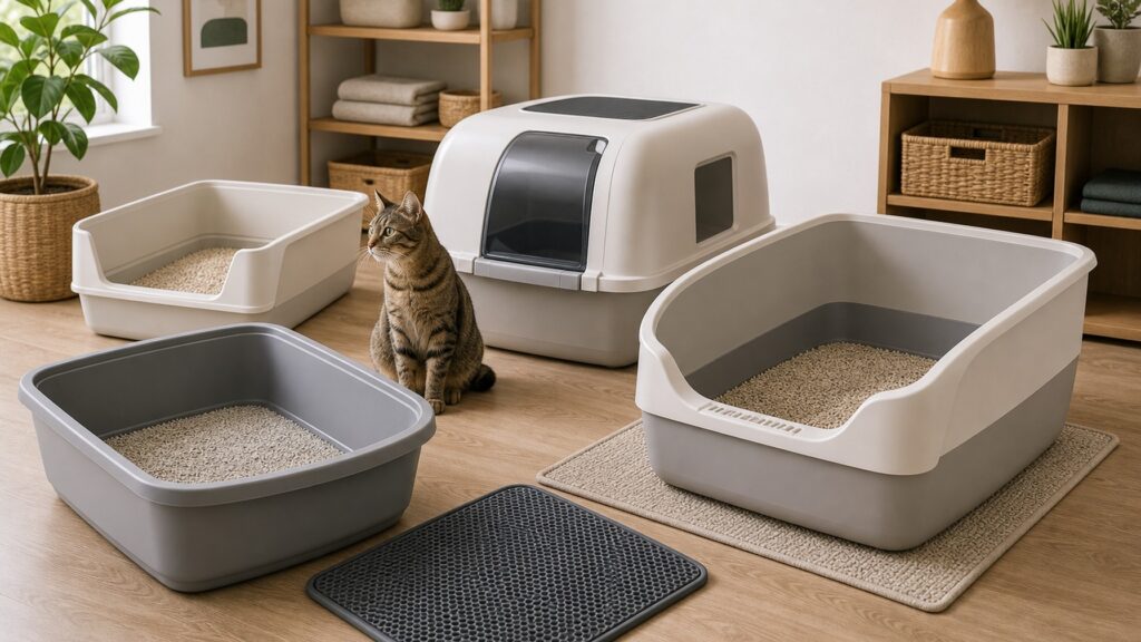 Large Capacity Litter Boxes hero image for Review Streets
