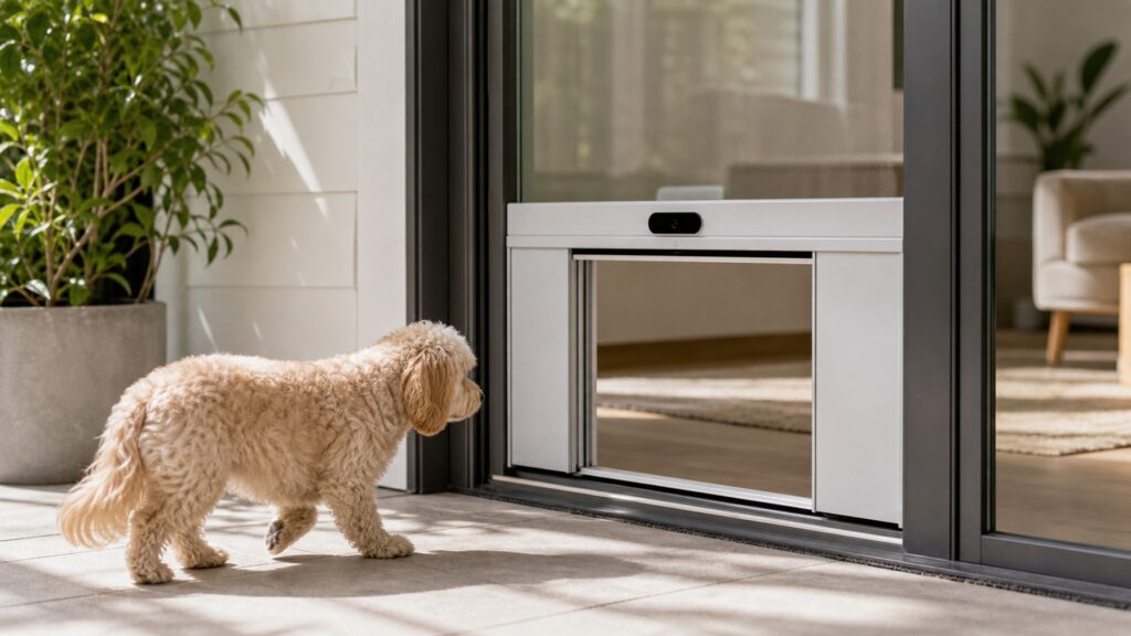 Automatic Sliding Pet Doors hero image for Review Streets