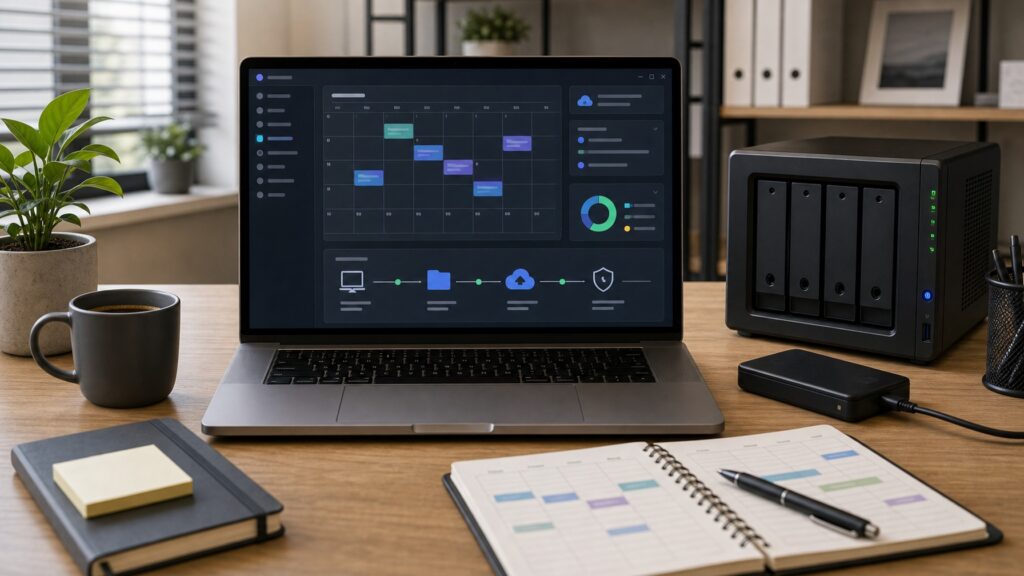 Scheduled Backup Software hero image for Review Streets
