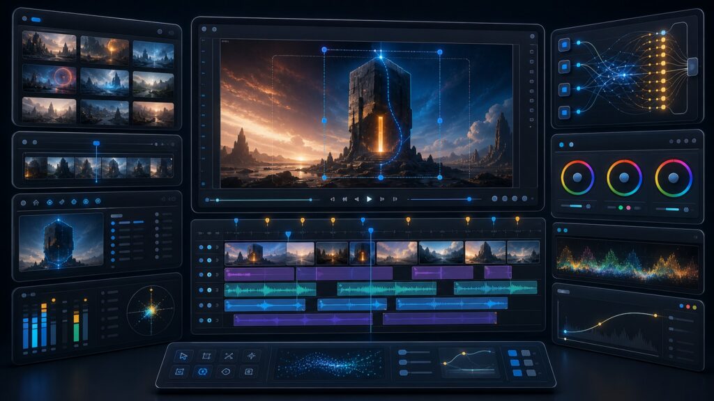 AI Video Editing Software hero image for Review Streets