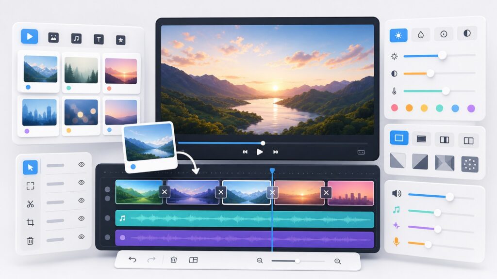Beginner Video Editing Software hero image for Review Streets