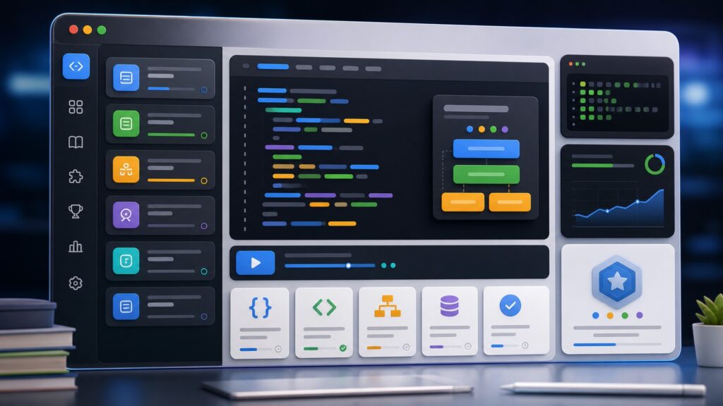 Coding Learning Platforms hero image for Review Streets