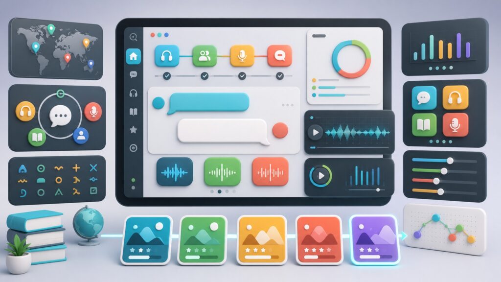 Interactive Language Platforms hero image for Review Streets
