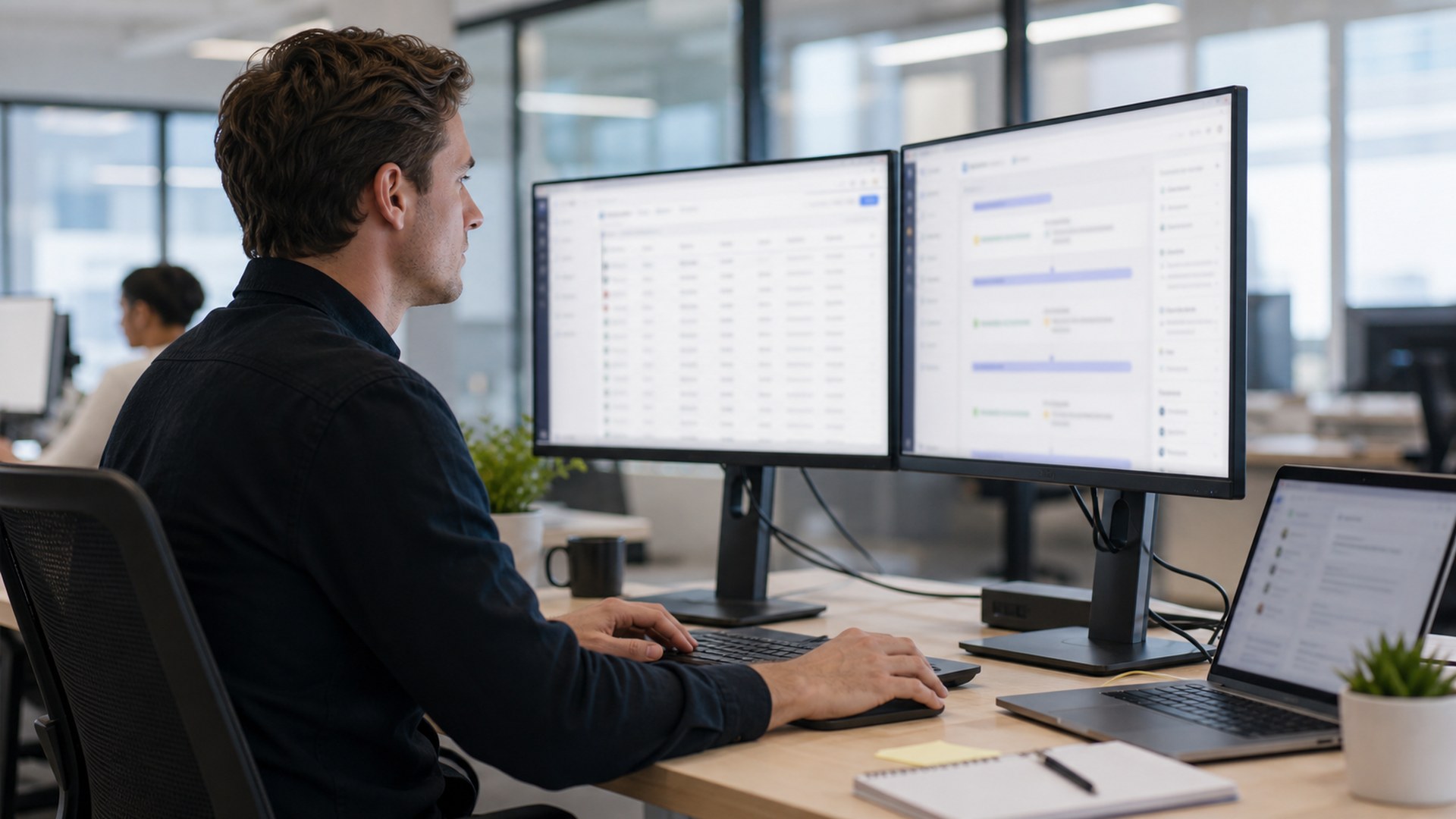 Apollo AI sales prospecting software editorial interface concept