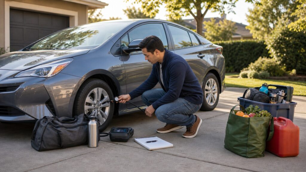 auto shopping setup for fuel efficiency with practical vehicle-focused details