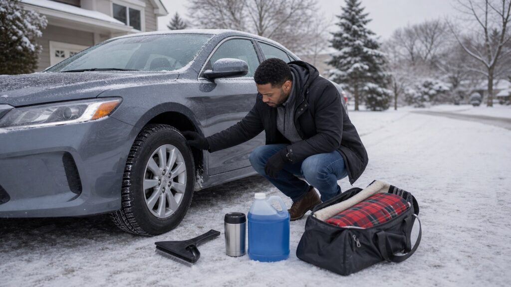 auto shopping setup for winter driving with practical vehicle-focused details