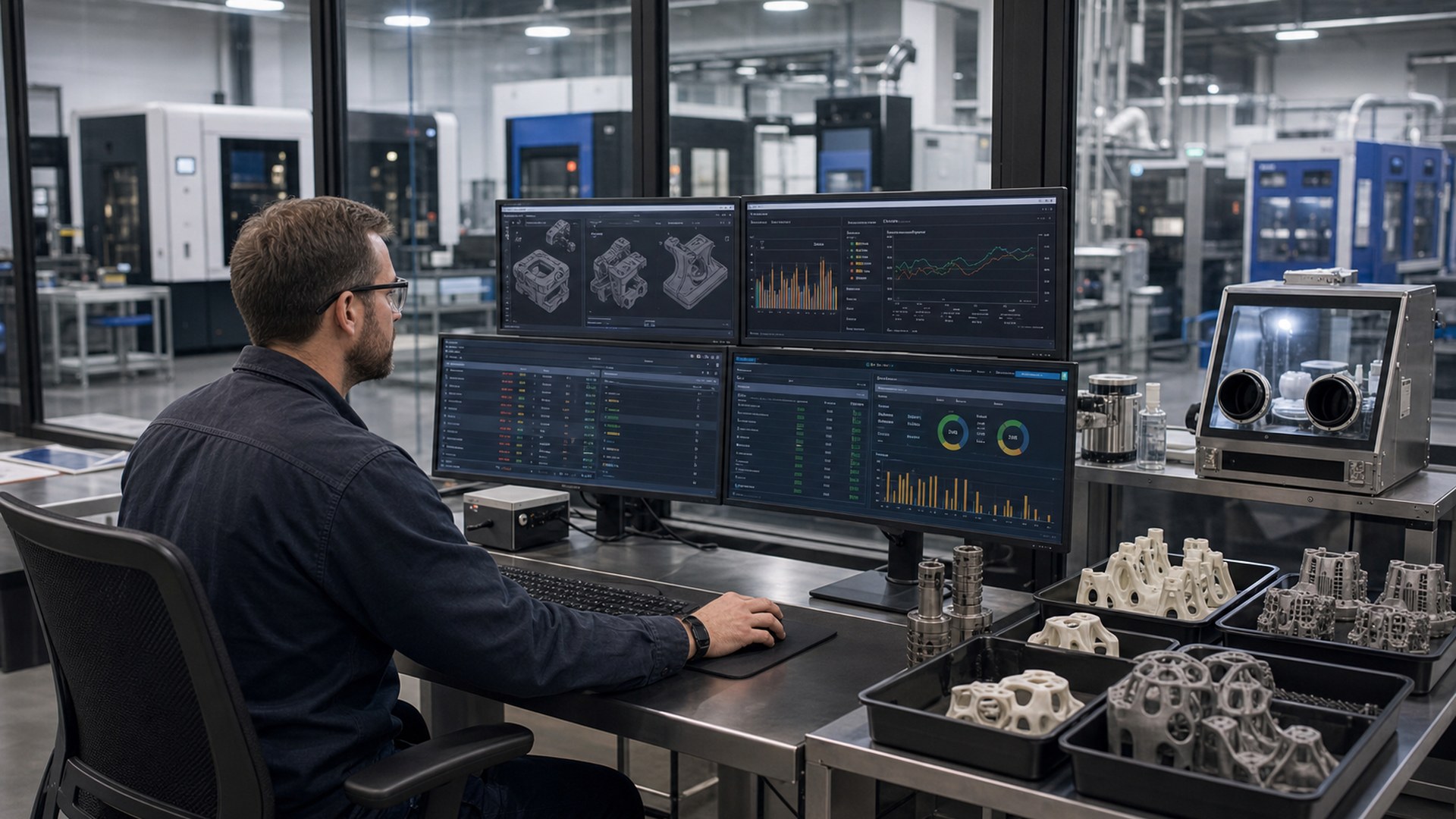 Editorial 16:9 image representing ANY3DP for AI-assisted 3D printing business operations