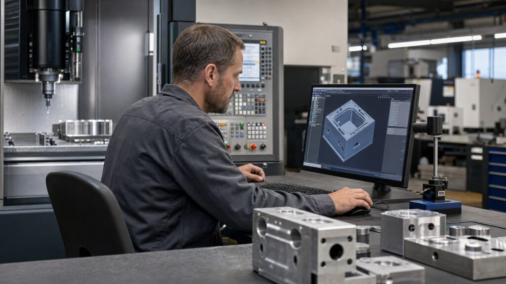 AI tools for CNC shops shown across CAM programming, quoting, estimating, and machine-shop operations