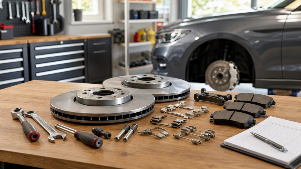 brake components shopping setup for overall selection with practical vehicle-focused details