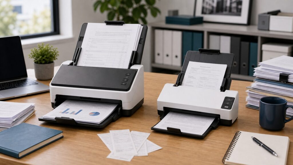 Brother ADS-4900W vs Epson DS-530 II business comparison image