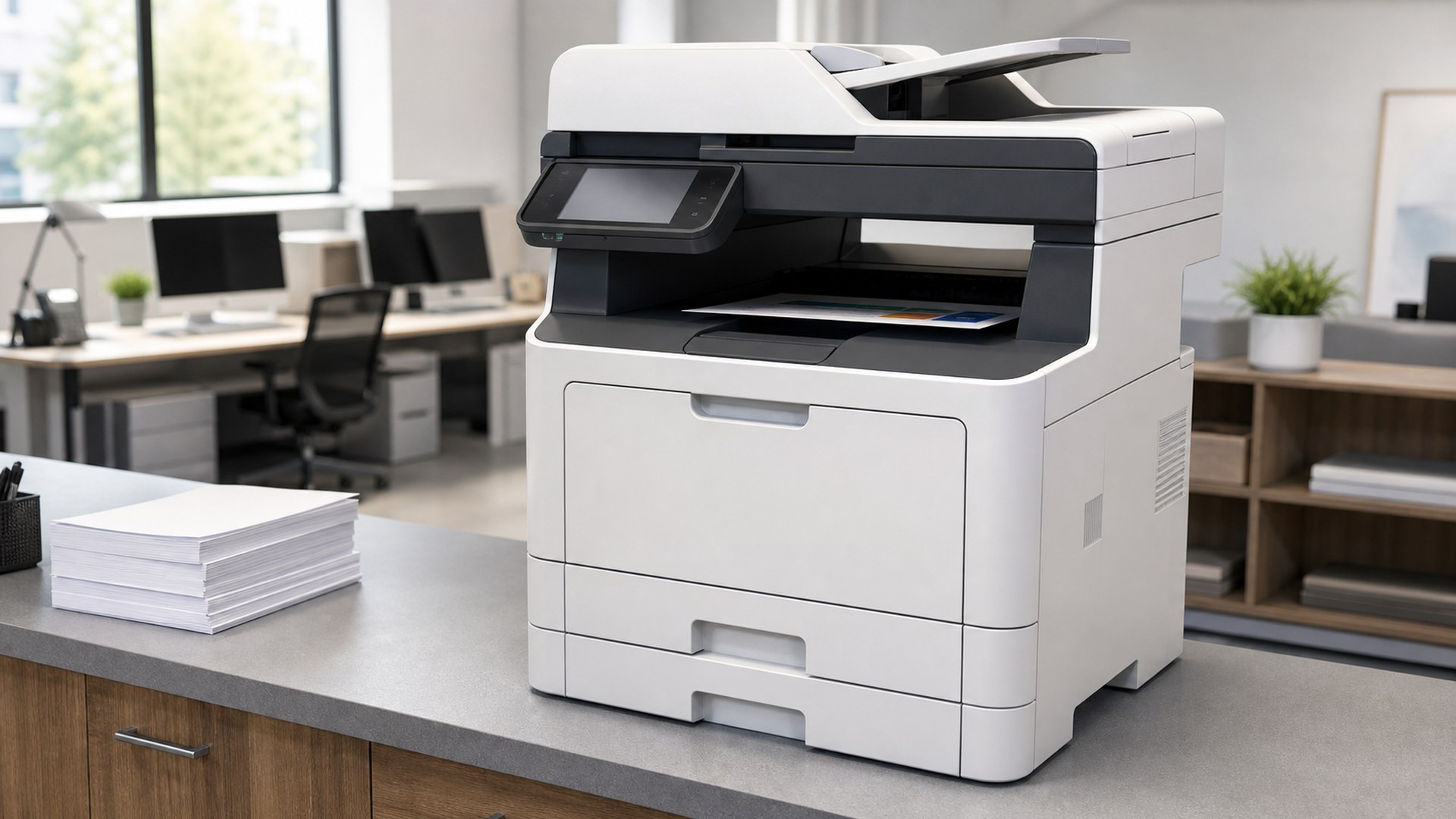 Brother MFC-L8905CDW in a modern business workspace