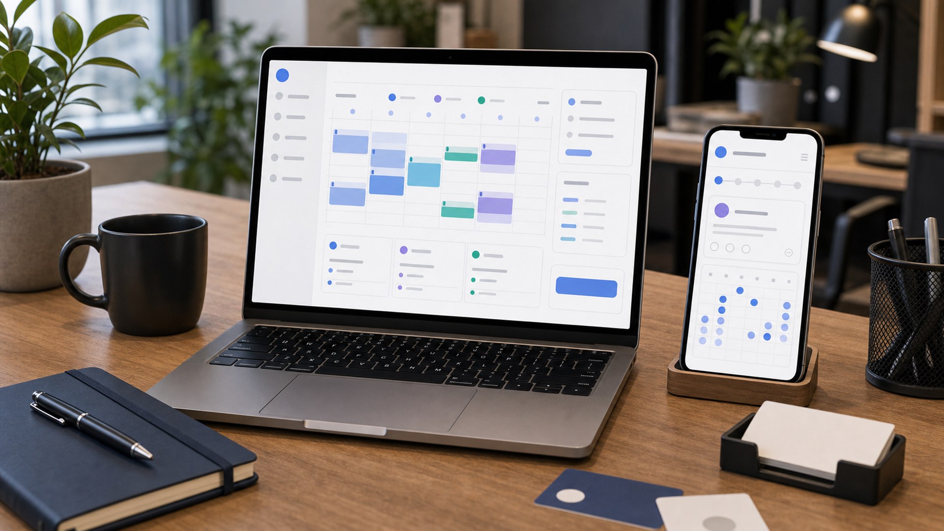 Calendly Teams shown in a premium business workspace