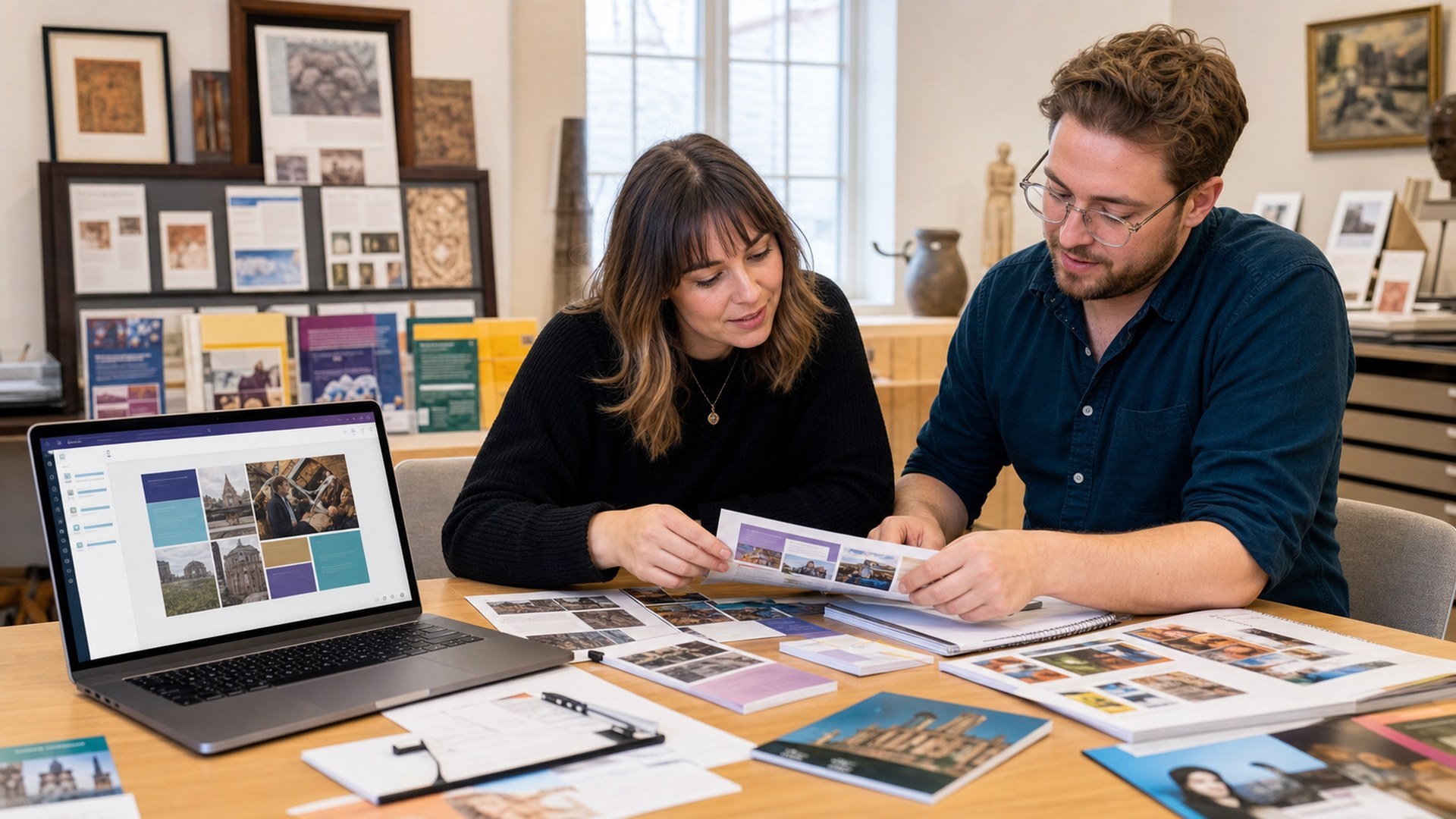 Canva AI AI tool concept image for museum exhibit design workflows
