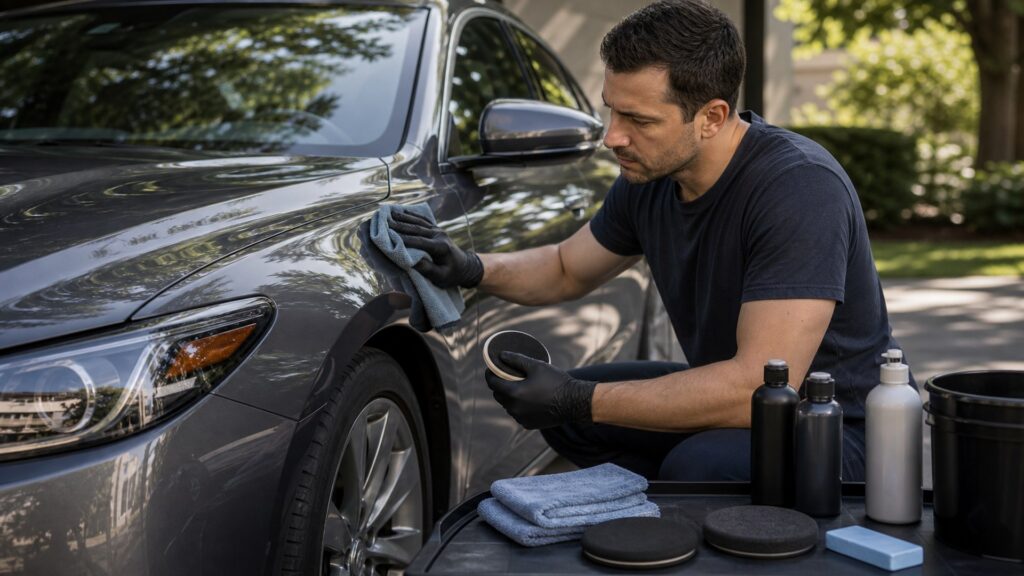 car care & detailing shopping setup for paint and finish care with practical vehicle-focused details