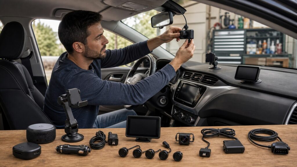 car electronics & driving tech shopping setup for overall selection with practical vehicle-focused details
