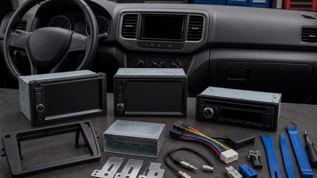 car stereo head units shopping setup for overall selection with practical vehicle-focused details