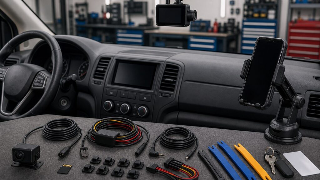 dash cameras shopping setup for fleet and commuter vehicles with practical vehicle-focused details