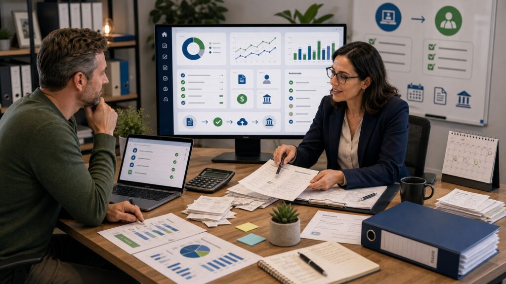 DIY Tax Software vs Professional Tax Services business comparison image