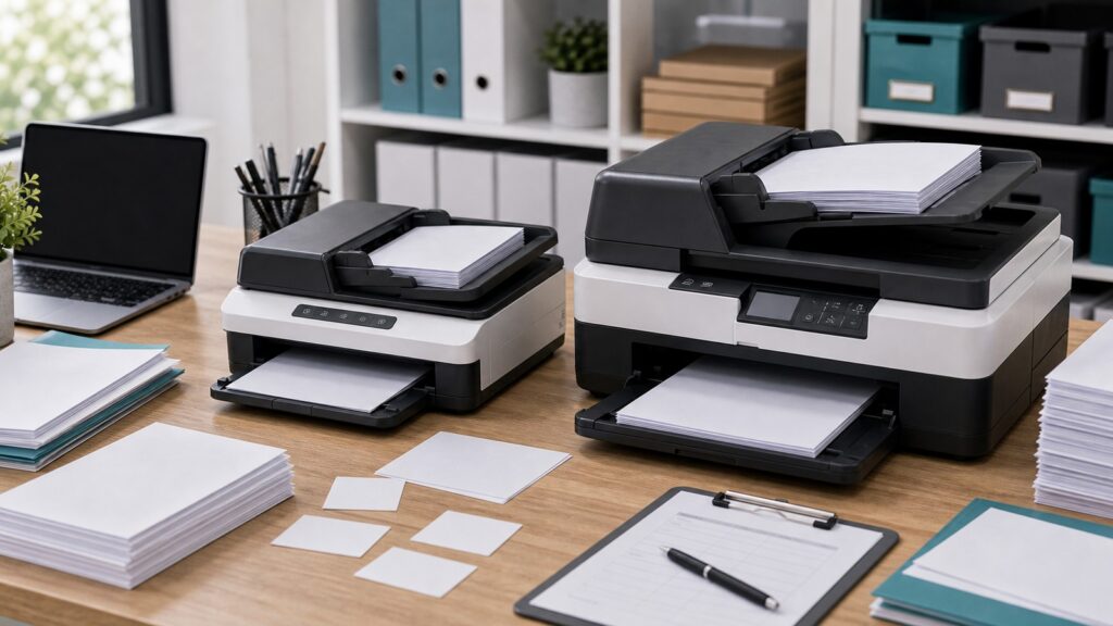 Epson WorkForce DS-1630 vs HP ScanJet Pro 3600 f1 business comparison image