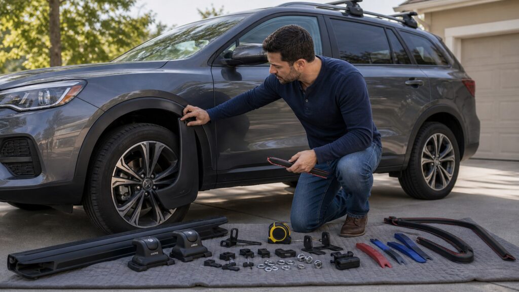 exterior accessories & protection shopping setup for vehicle fitment and mounting with practical vehicle-focused details