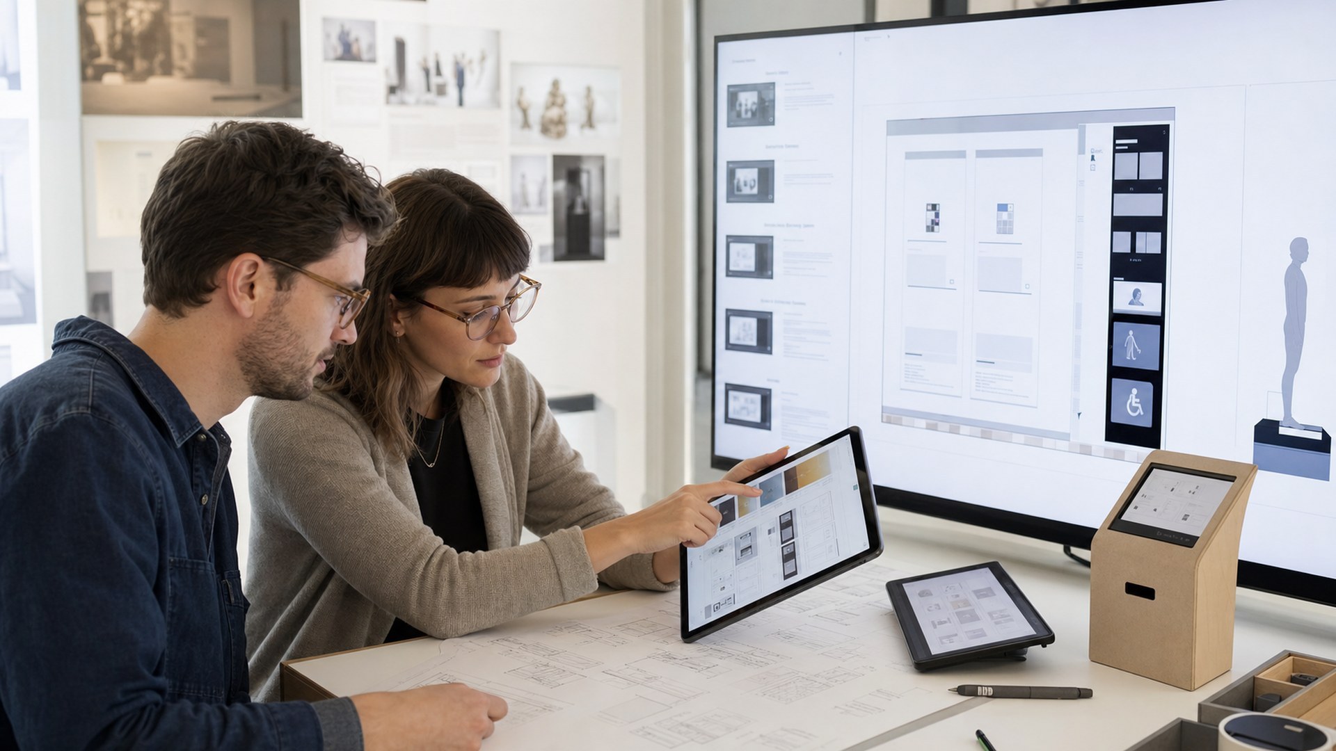 Figma AI AI tool concept image for museum exhibit design workflows