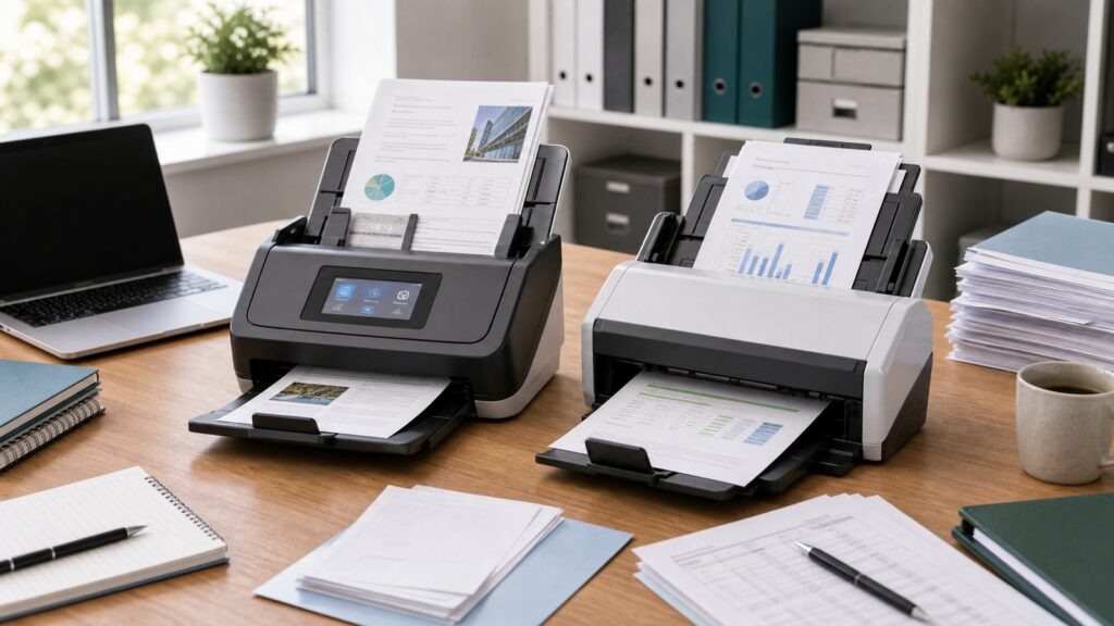 Fujitsu ScanSnap iX1600 vs Epson DS-530 II business comparison image