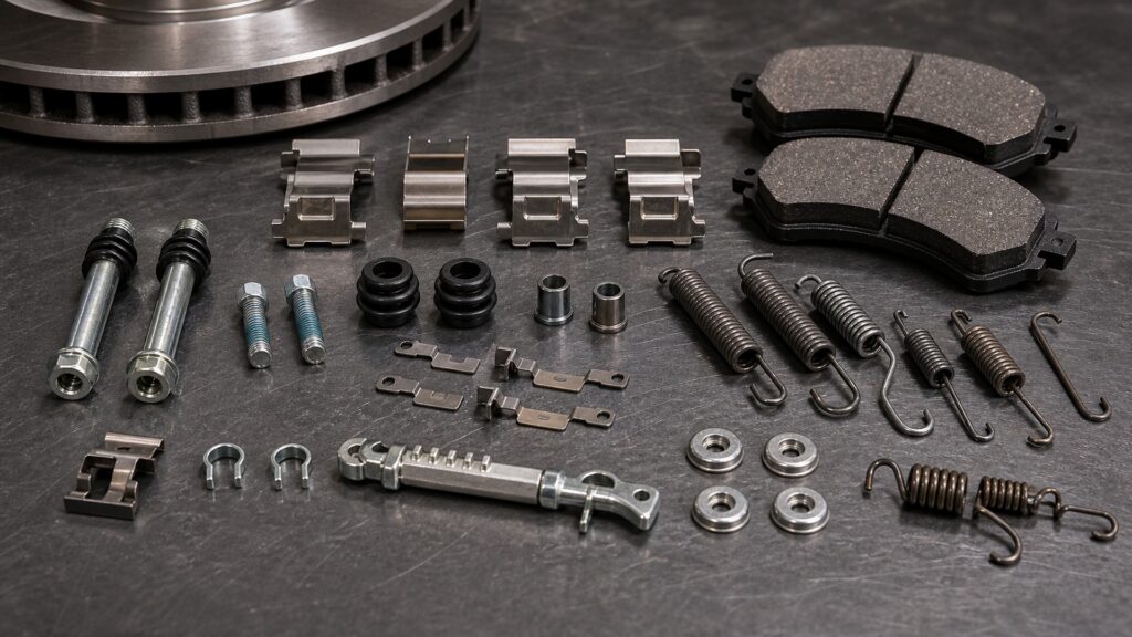 how brake hardware kits work brake component explainer image