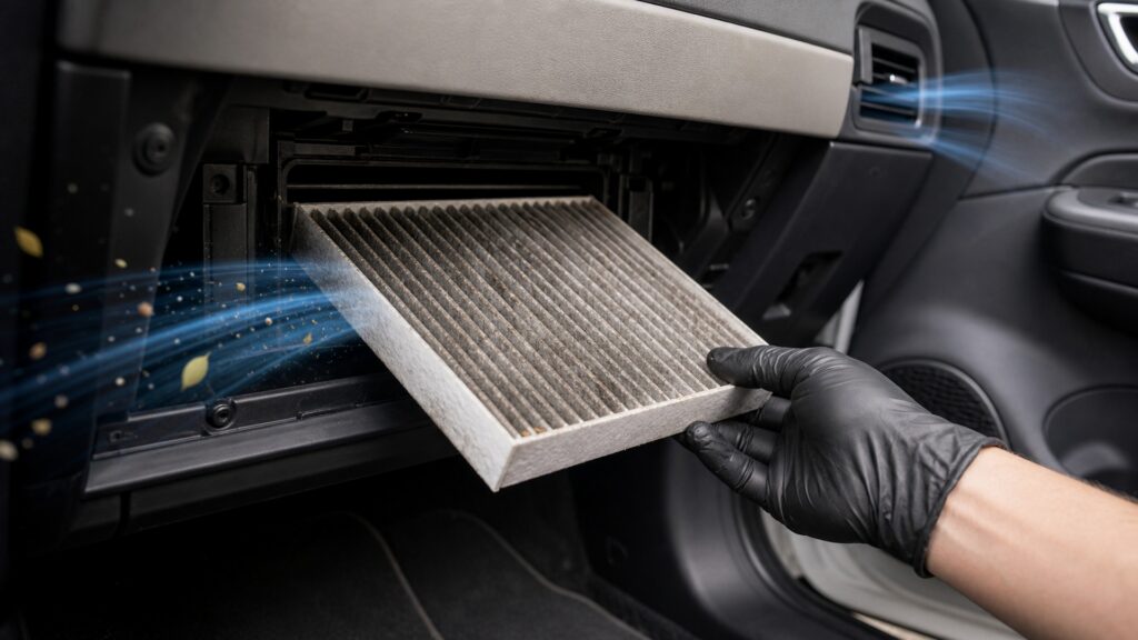 how cabin air filters work automotive replacement part explainer image