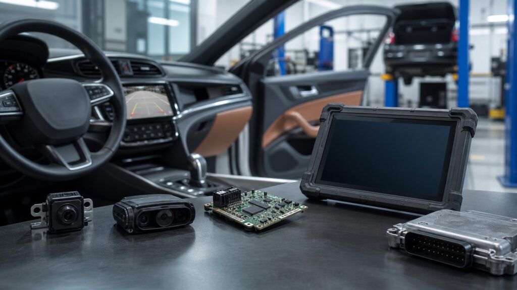 car electronics & driving tech explainer hero image for Review Streets
