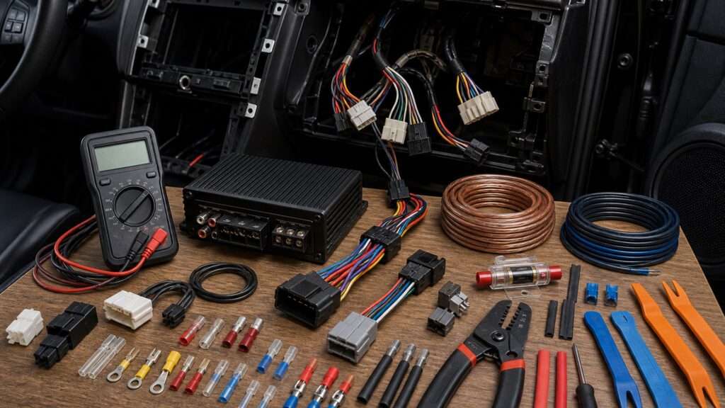 car audio systems shopping setup for installation and wiring requirements with practical vehicle-focused details