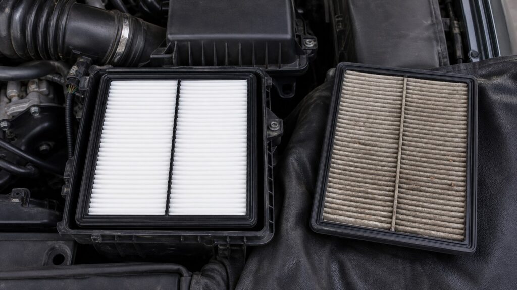 engine air filters buying guide scene with related filters prepared for engine airbox airbox fit checks