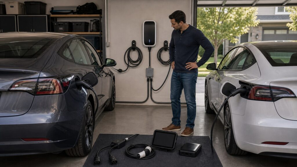 ev charging & electric vehicle gear shopping setup for multi-ev households with practical vehicle-focused details